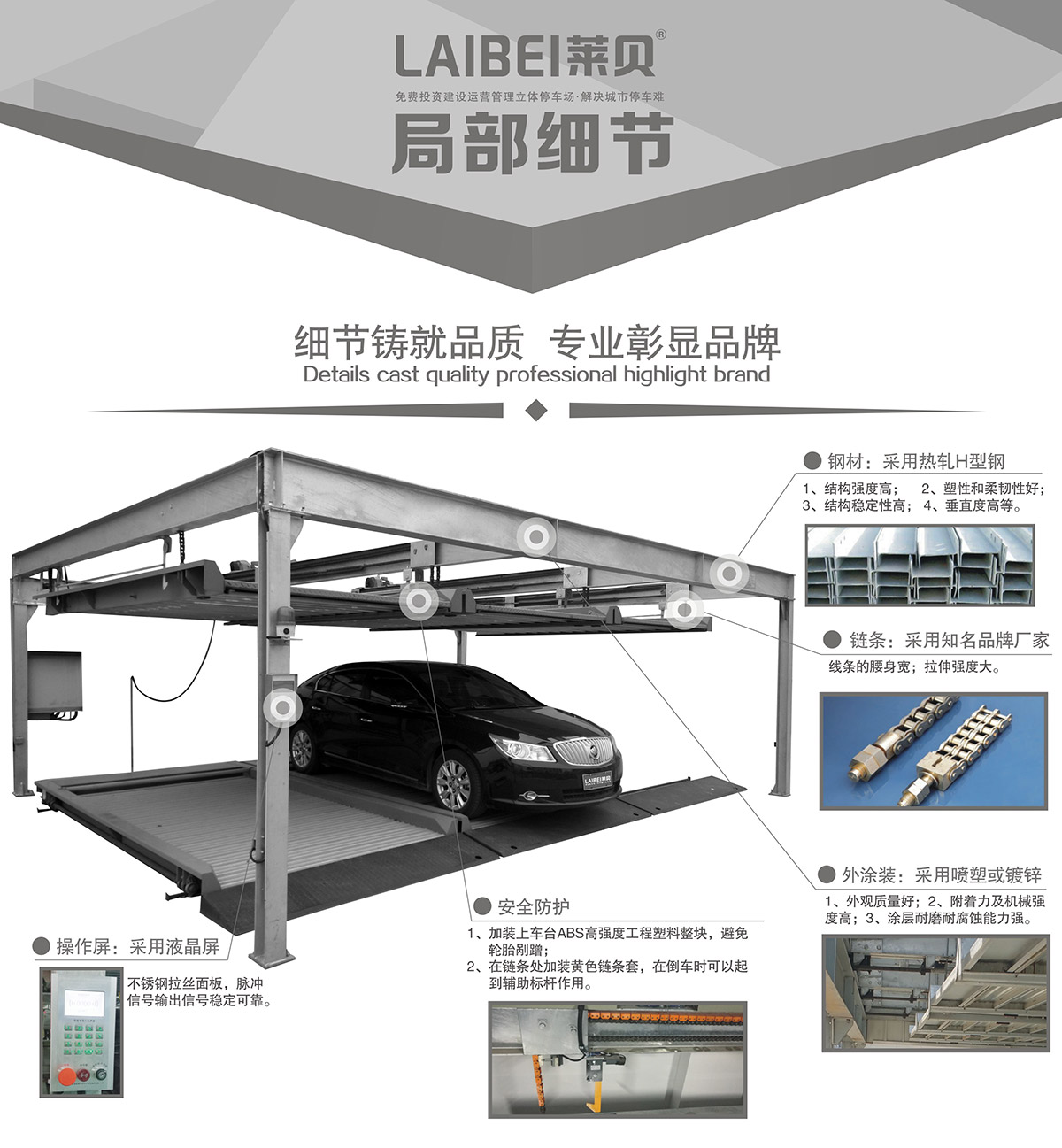 贵州PSH2单列二层升降横移立体停车库局部细节.jpg