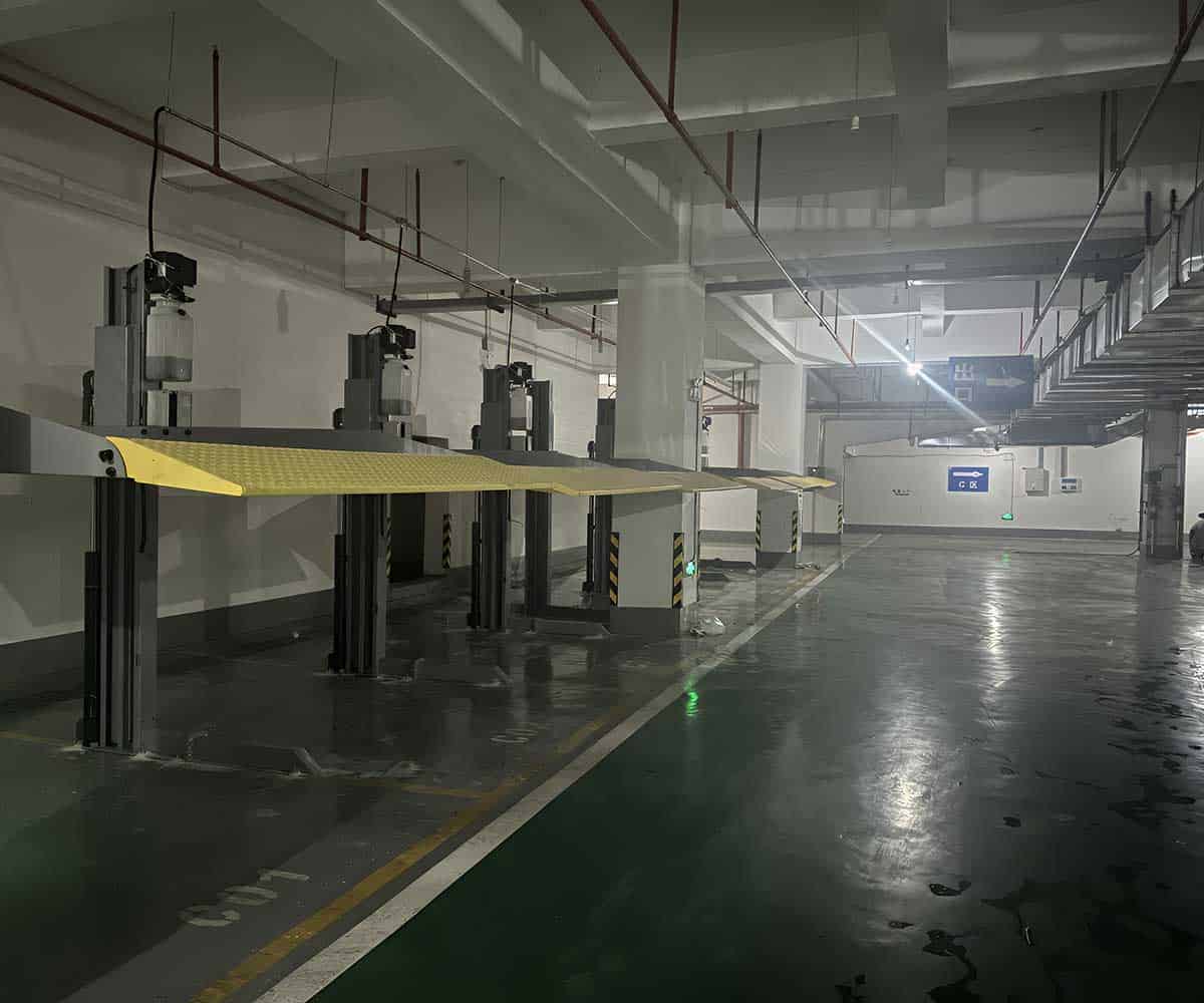 4柱机械立体车库停放教程
